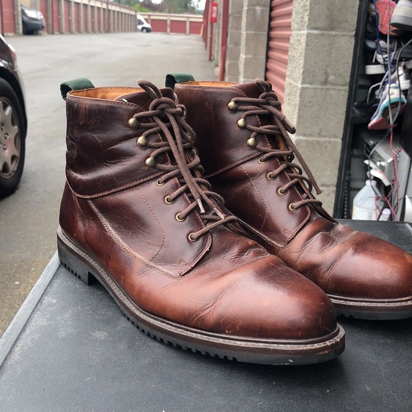 Cole Haan 6292 Mens Dark Brown Leather Leather Ankle Chukka Boots Size 13M - Picture 2 of 15